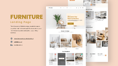 Furniture Ecommerce template preview