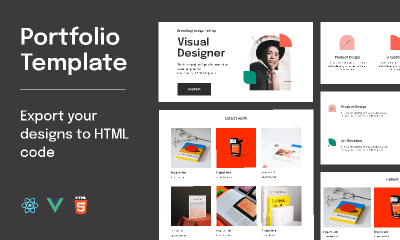 Designer Portfolio template preview